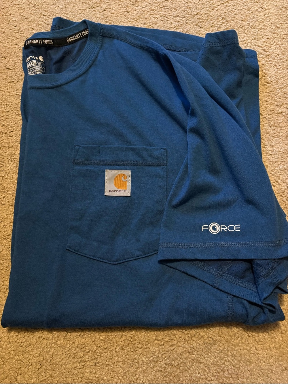 Carhartt Royal Blue Relaxed Fit T-Shirt - Picture 2 of 3